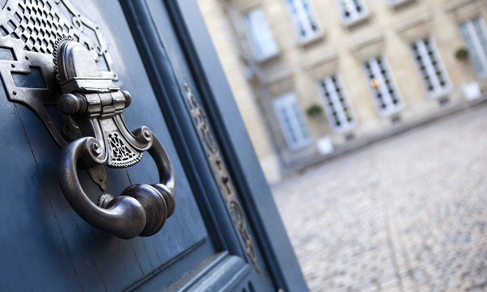 Großes altes Türschloss